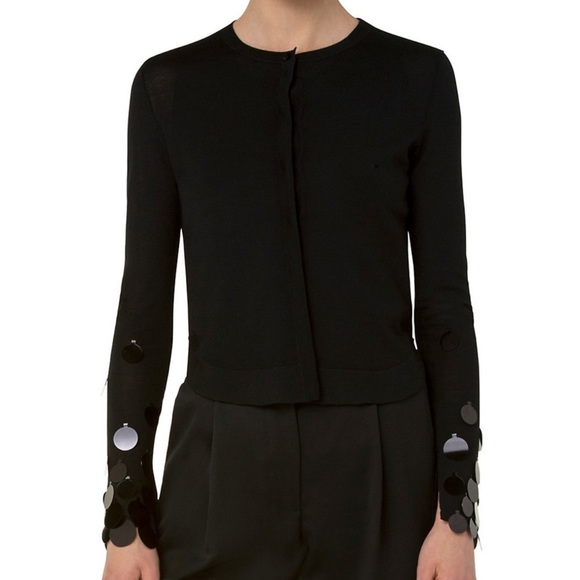 Akris Punto oversized sequin sweater top
